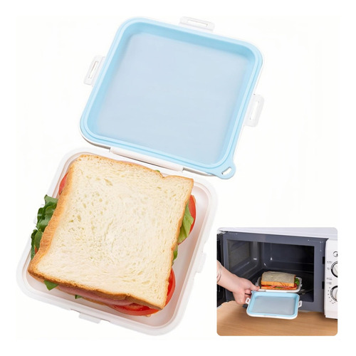 Ubozaw Contenedor De Sándwich Para Lonchera, Caja De Sándwic