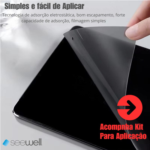 Película Privacidade Hydrogel Para Galaxy Tab S9 Fe Tel 10.9