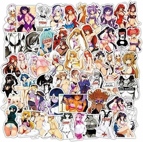 100 Piezas Anime Sexy Girl Laptop Pegatinas Para Adultos, Ca