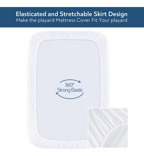 Funda De Colchón Impermeable Pack N Play, Paquete De 2