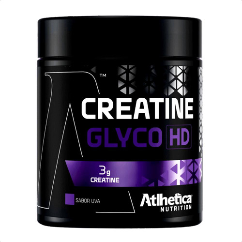 Creatine Glyco Hd Monohidratada 300g Atlhetica Nutrition Sabor Uva