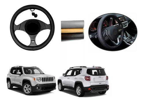 Funda Cubre Timon Cuero Jeep Renegade 2017 A 2020 2021 2022