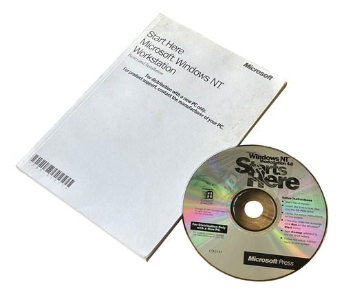 Microsoft Starts Here Windows Nt Workstation 4.0 Cd Original