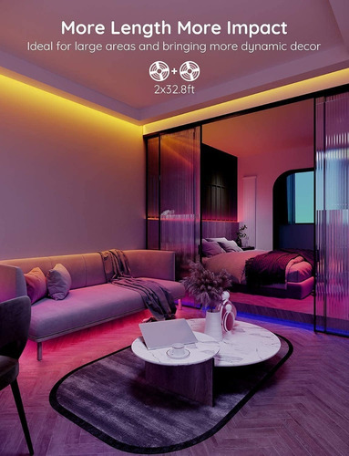 Tiras De Luces Led Rgb Con App Movil 30 Metros Bluetooth