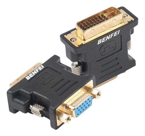 Adaptador Convertidor Dvi 24+5 Pines Macho A Vga Hembra 15