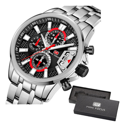 Reloj Moderno Mini Focus Chronograph De Acero Inoxidable