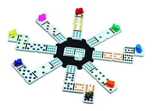 Juego De Domino Tren Mexicano Cardinal Con Estuche De