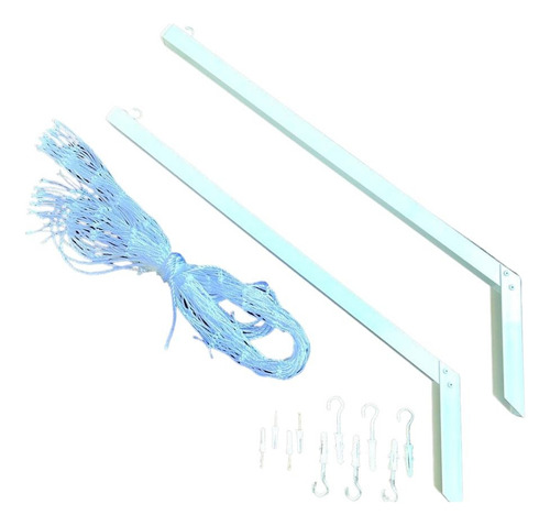 Sistema Anti Fuga Para Gatos - Kit 7 Hastes + Rede Proteção