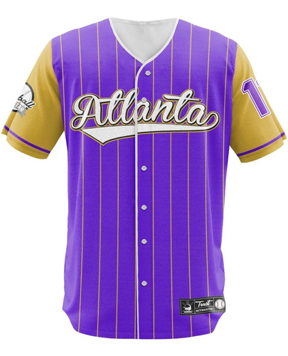 Camisa Jersey Baseball Atlanta Time Beisebol Basebol Jogo