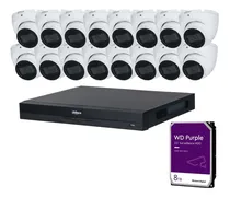 Comprar Kit Nvr 8mp 16ch Poe + 16 Cámaras 8mp Ip Poe + Hdd 8tb