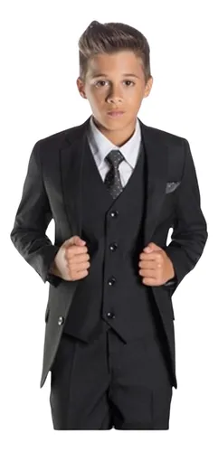 Kit Terno Infantil Calça+blazer+colete+gravata Social Menino