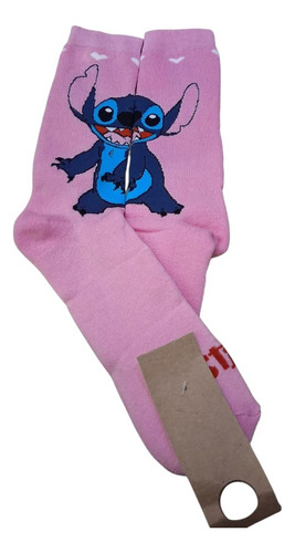 Kit 2 Meias Divertidas Lilo E Stich Stity Rosa Lilo E Stich Un 35-43