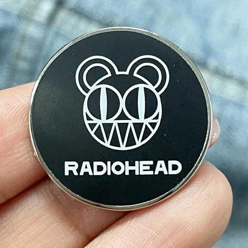 Pin Broche Piocha Radiohead Bandas De Rock