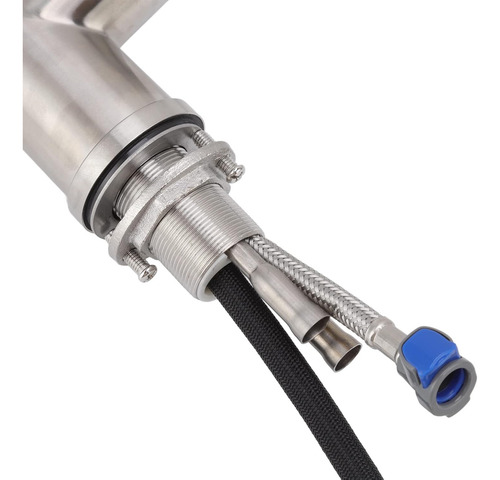 Llave Lavaplatos Flexible Monomando Griferia Niquel 2 Modos