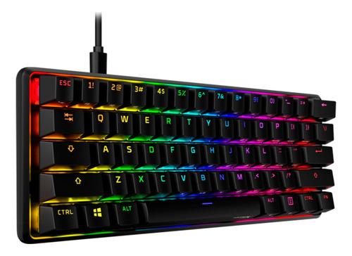 Teclado Gamer Hyperx Alloy Origins 60 Mecánico Red 4p5n4aa
