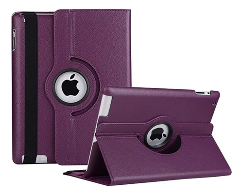 Funda iPad 2,3,4 Soporte Giratorio 360 Grados/morado