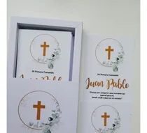 Comprar Estampitas De Primera Comunión C\u002F Caja Porta Estampitas X 30