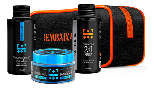 Kit Embaixador Shampoo - Sabonete Intimo E Cera Nerk Brilho