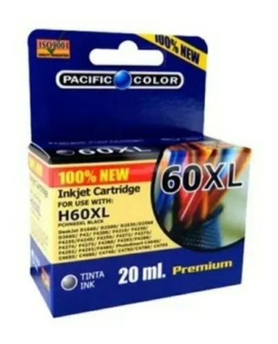 Pack Tintas 60 Xl Alternativas Negro Y Color Pacific Color