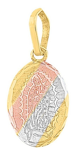 Imagen 2 de 2 de Medalla De Oro 10k Virgen Guadalupe - 775