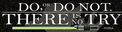 Eureka Star Wars  Do, Or Do Not  Pancarta De Decoración