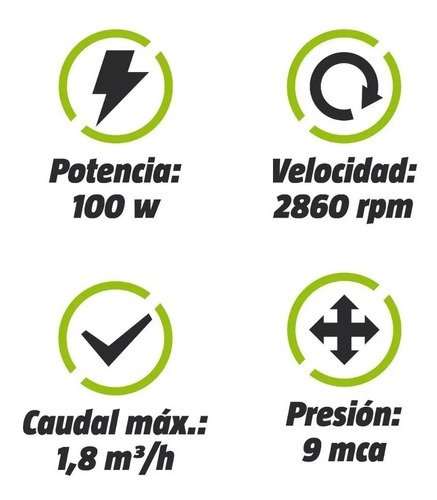 Bomba Agua Presurizadora Kroner 2 Baños Acoples Bce Válvula