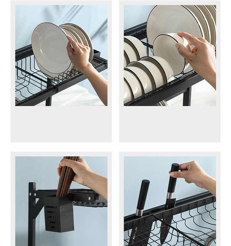 Escurridor De Trastes All In One Dos Niveles 65cm