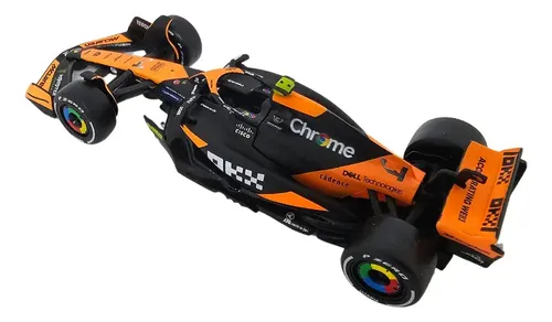 Auto F1 Mclaren Mcl38 Gp Miami 2024 #4 Norris Caja Norm 1:43 Negro
