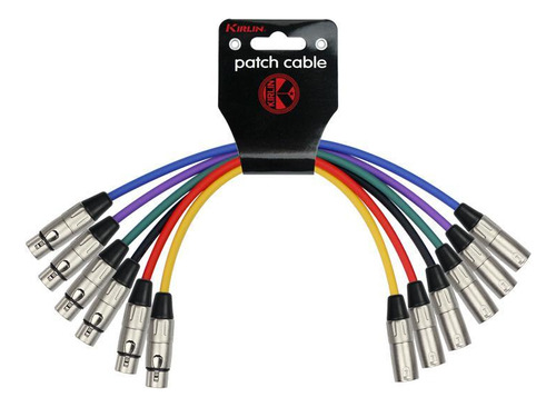 Patch Juego 6 Cables Microfono Colores 0,3m Xlr-xlr Mp6-480