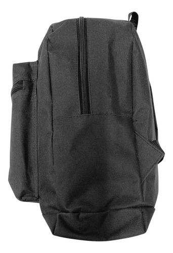 Mochila Escolar Rock Metallica Color Negro Diseño De La Tela Liso