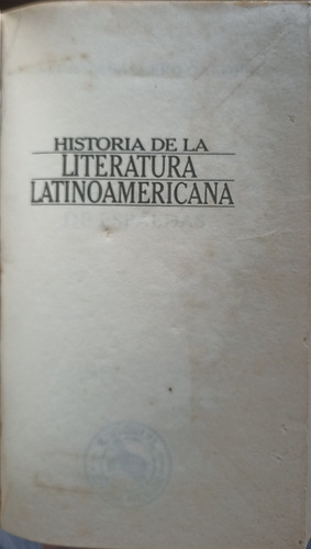 Historia De La Literatura Latinoamericana 