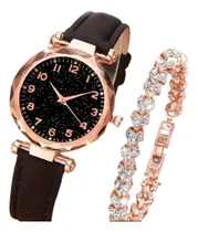 Comprar Reloj Analógico De Cuarzo Para Mujer. Kit De Reloj Y Pulsera
