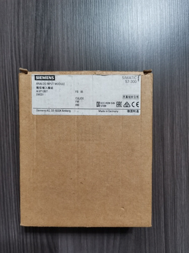 6es7 331-7kf02-0ab0 Analog Input Ai 8*12bit Sm331 Siemens (Usado)