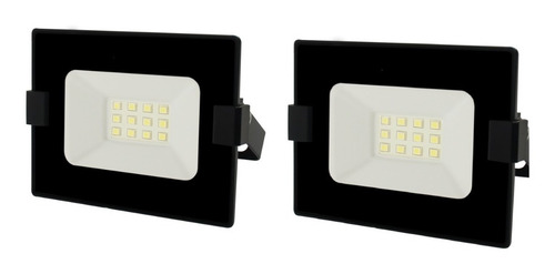 Imagen 2 de 5 de Reflector Led Bellalux 10w Luz Cálida Exterior Pack X 2