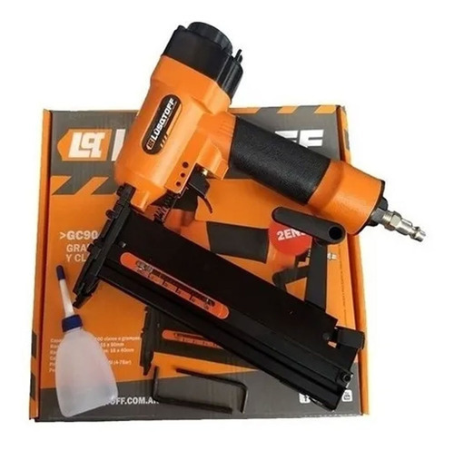 Clavadora Engrapadora Neumatica Lusqtoff GC9040-50 Calibre 18Ga 60-100PSI