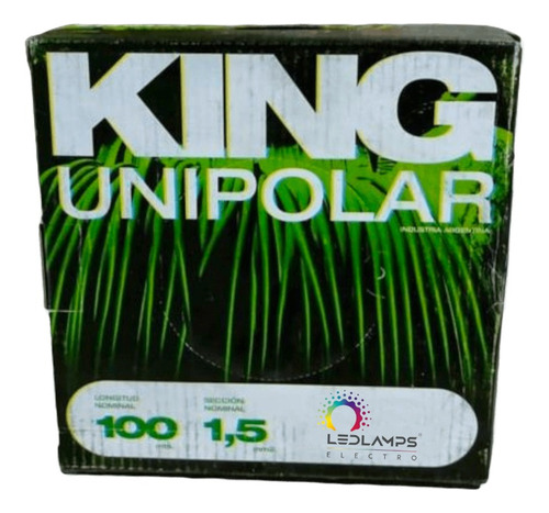 Cable Unipolar King 1.5mm 100mts Flexible Economico Marrón