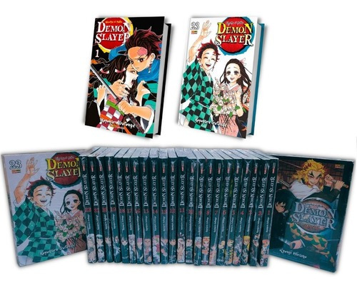 Demon Slayer Kimetsu No Yaiba Vol. 1 Ao 23 - Coleção Completa, De Koyoharu Gotouge. Série Demon Slayer, Vol. Volume 1 Ao 23. Editora Panini, Capa Mole, Edição 123 Em Português, 2021