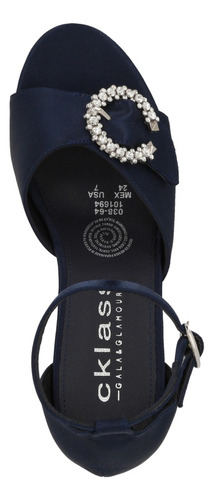 Sandalia Tacón Mujer Azul 6cm 038-64