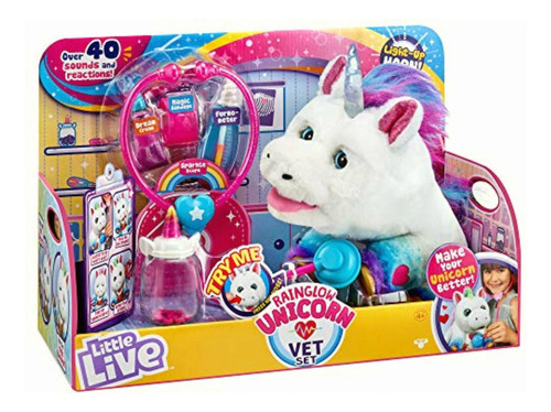 Little Live Pets Rainglow Interactive Pet Unicorn Color Blanco