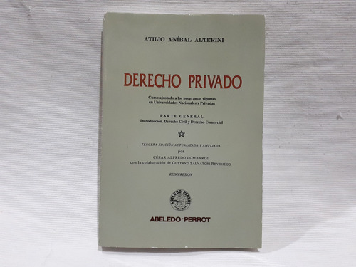Derecho Privado Lombardi Salvatori Reviriego Abeledo Perrot