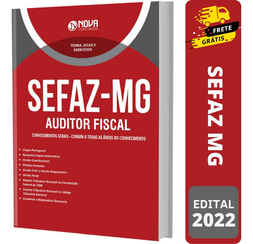 Apostila Sefaz Mg - Auditor Fiscal De Minas Gerais - Comum