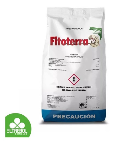 Fitoterra D: Diazinon - Insecticida Polvo (1 Kg)