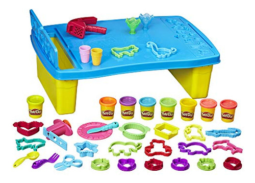 Play-doh. Mesa De Juegos Con 8 Latas De Compuesto