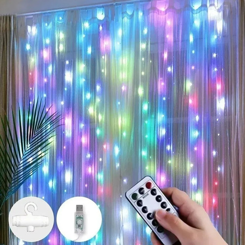 Kit Cortina 200 Led Casamento De 3 X 2 M, 3 Unidades