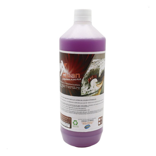 Detergente Desincrustante Acido Maxclean Plus 1l Evaporadora