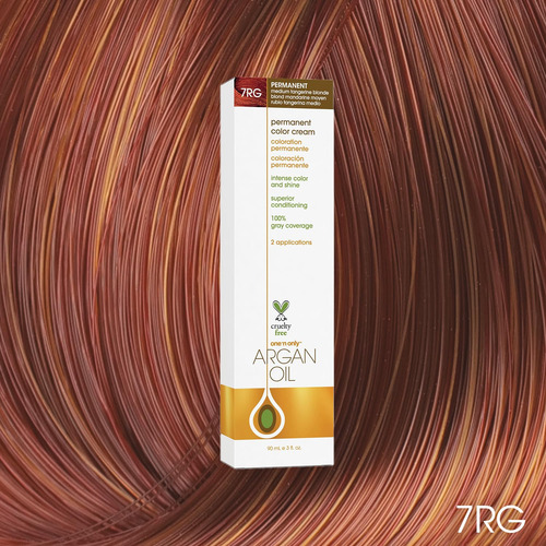 Tinte Permanente Cabello Con Aceite De Argán - 7rg Rubio
