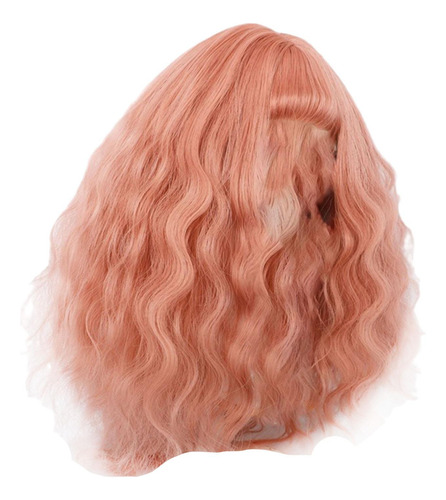 Peluca De Muñeca De Algodón De 20 Cm, Pelo Largo Y , De
