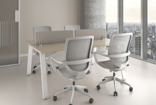 Silla De Oficina Operativa De Malla Mesh Evolution Gris Color Gris-verde