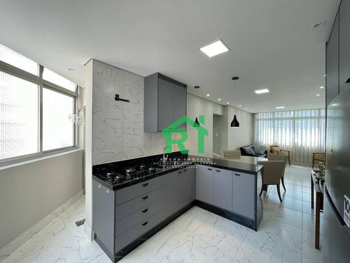 Imagem 10 de 25 de Apartamento Moderno, Beira Mar, 2 Dormitórios Sendo 1 Suíte, 1 Vaga De Garagem, Pitangueiras, Guarujá/sp - Ap5811
