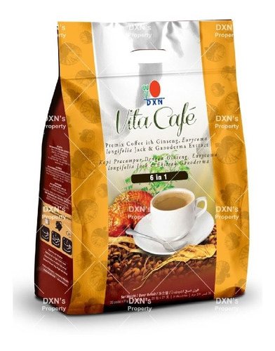 1 Bolsa Vita Café 6 En 1 Dxn Ganoderma Lucidum Y Ginseng 